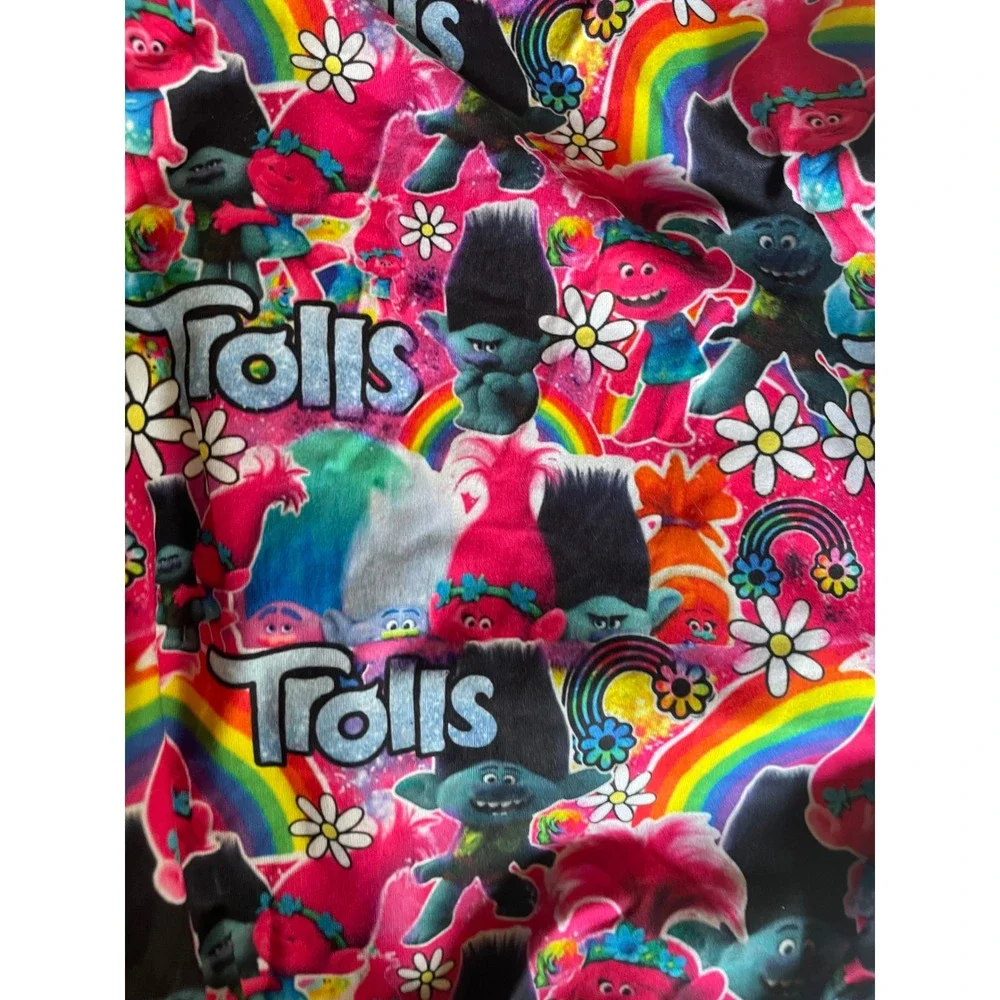 Girls Trolls One Piece Bubble Romper Size 4T Colorful‎ Rainbow Poppy & Branch